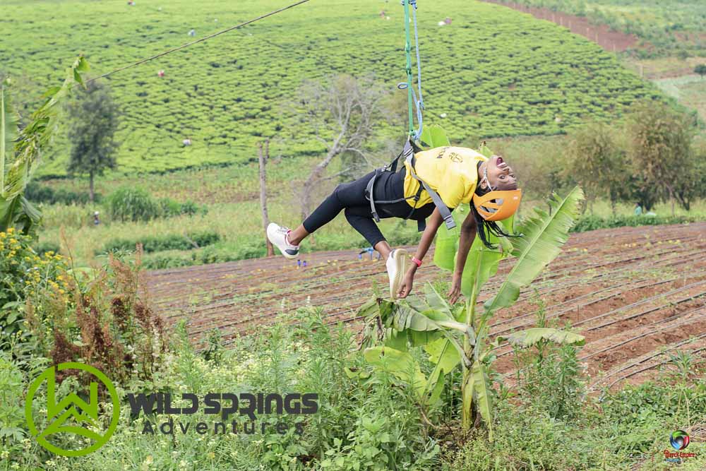 ziplining at burudani adventure park one of the Adrenaline Outdoor Activities in Kenya